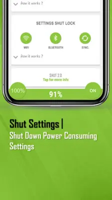 ShutApp Real Battery Saver android App screenshot 2